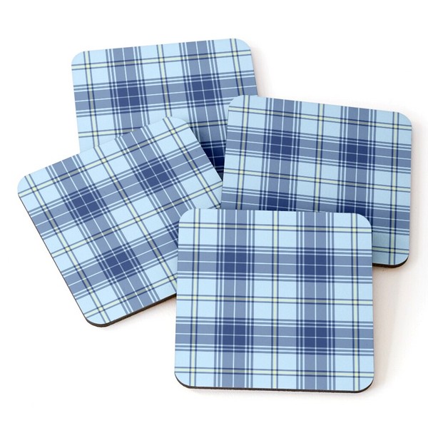 Clan Trainer tartan beverage coasters