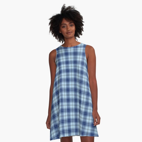 Clan Trainer tartan a-line dress