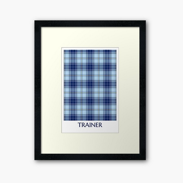 Clan Trainer tartan framed print