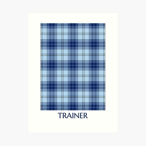Clan Trainer tartan art print