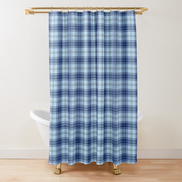 Clan Trainer tartan shower curtain
