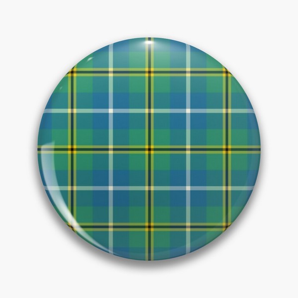 Turnbull Ancient Hunting tartan pinback button