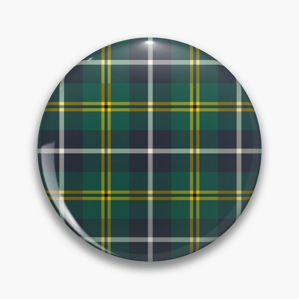 Turnbull Hunting tartan pinback button