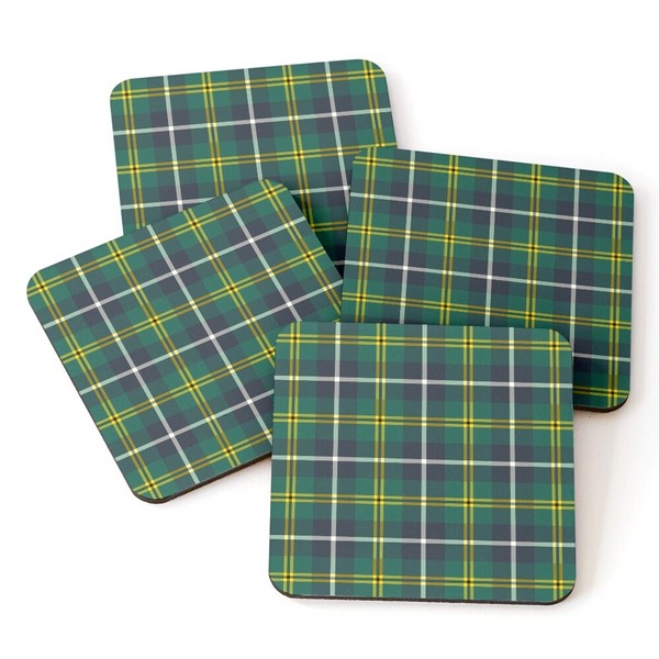 Turnbull Hunting tartan beverage coasters