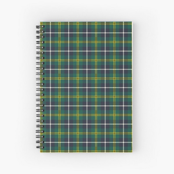 Turnbull Hunting tartan spiral notebook