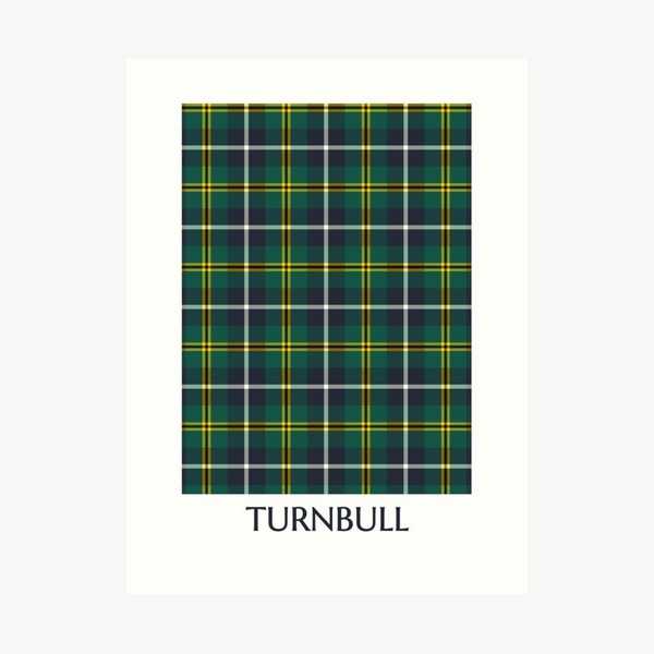 Turnbull Hunting tartan art print