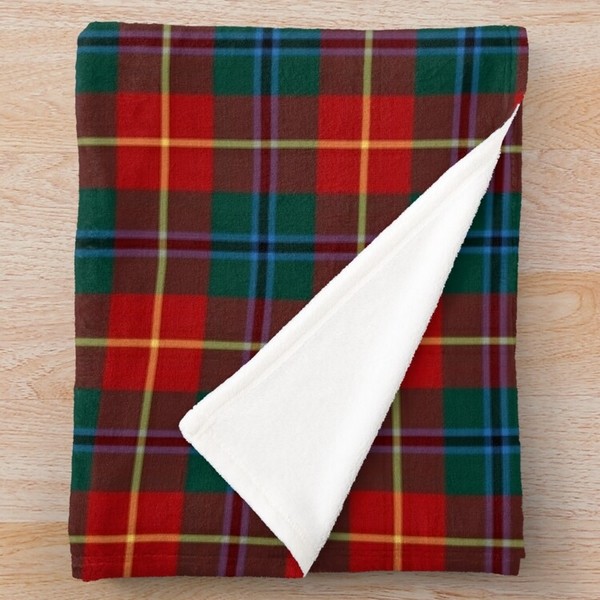 Turnbull tartan fleece throw blanket