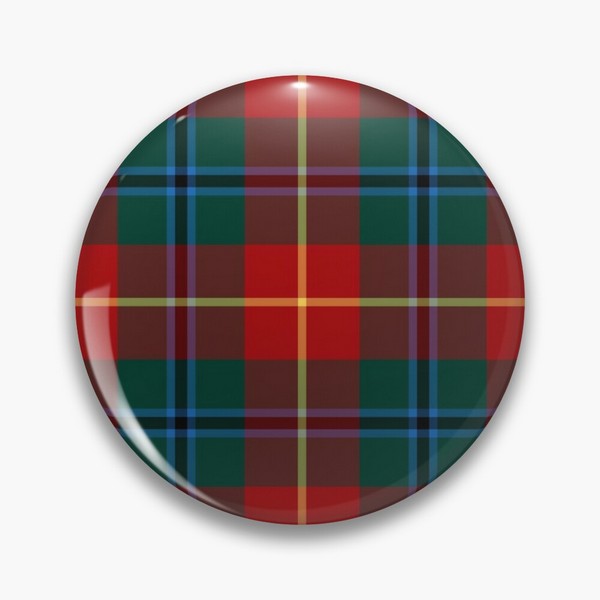 Turnbull tartan pinback button