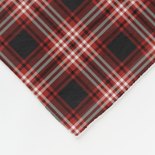 Tweedside tartan fleece blanket