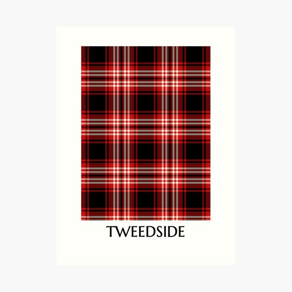 Tweedside tartan art print