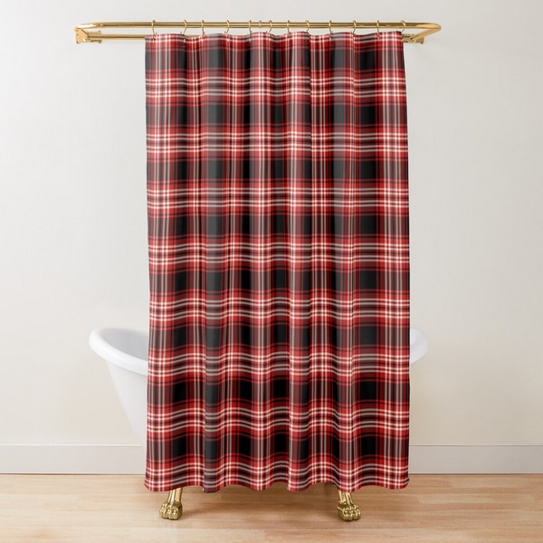 Tweedside tartan shower curtain