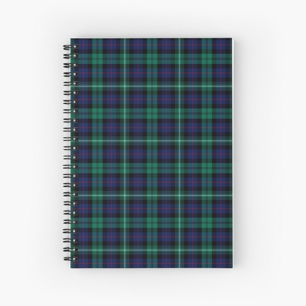Clan Urquhart tartan spiral notebook