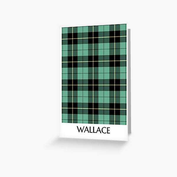 Wallace Ancient Hunting tartan greeting card