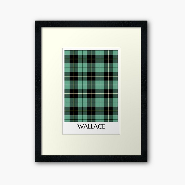Wallace Ancient Hunting tartan framed print