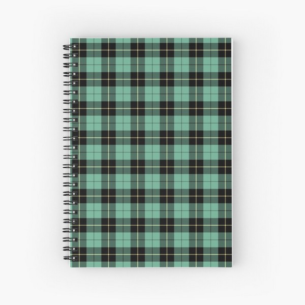 Wallace Ancient Hunting tartan spiral notebook