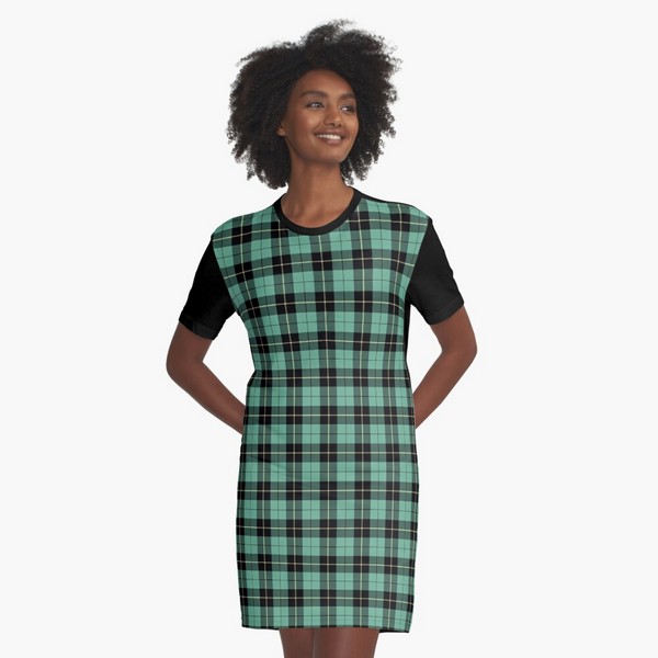 Wallace Ancient Hunting tartan tee shirt dress