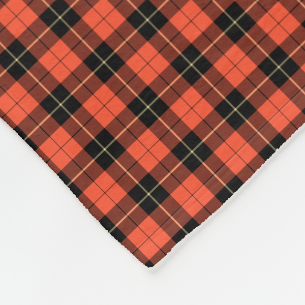 Wallace Ancient tartan fleece blanket