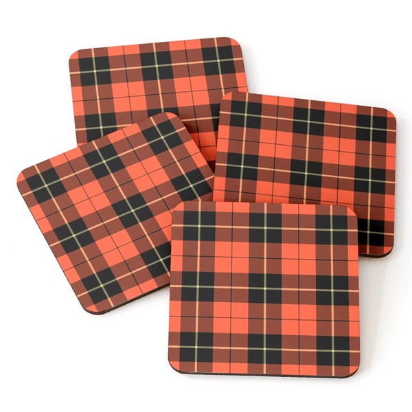 Wallace Ancient tartan beverage coasters