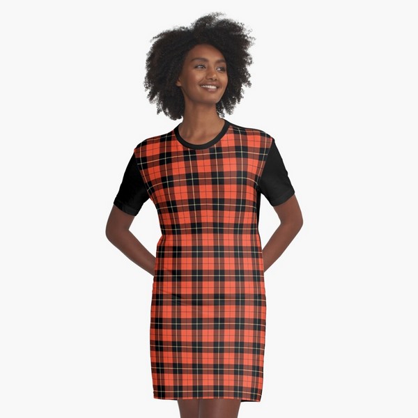 Wallace Ancient tartan tee shirt dress