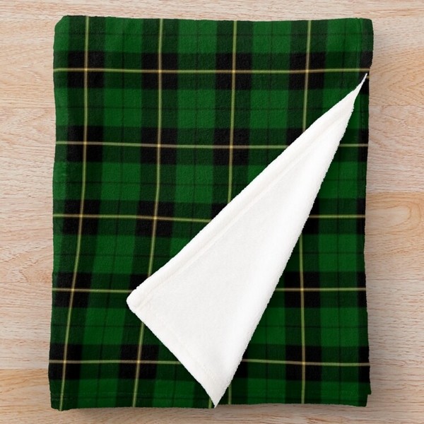 Wallace Hunting tartan fleece throw blanket