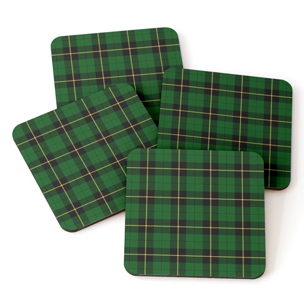 Wallace Hunting tartan beverage coasters