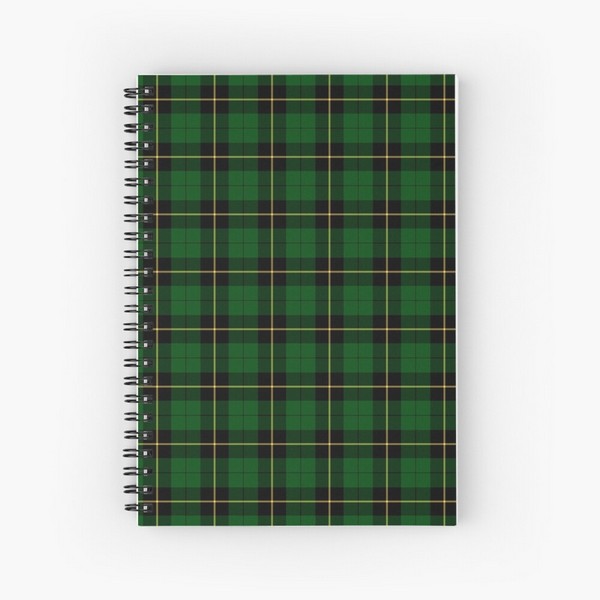 Wallace Hunting tartan spiral notebook