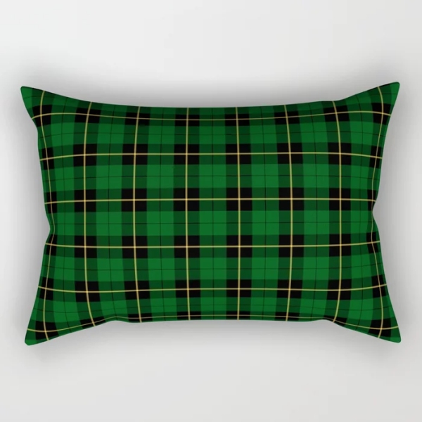 Wallace Hunting tartan throw pillow