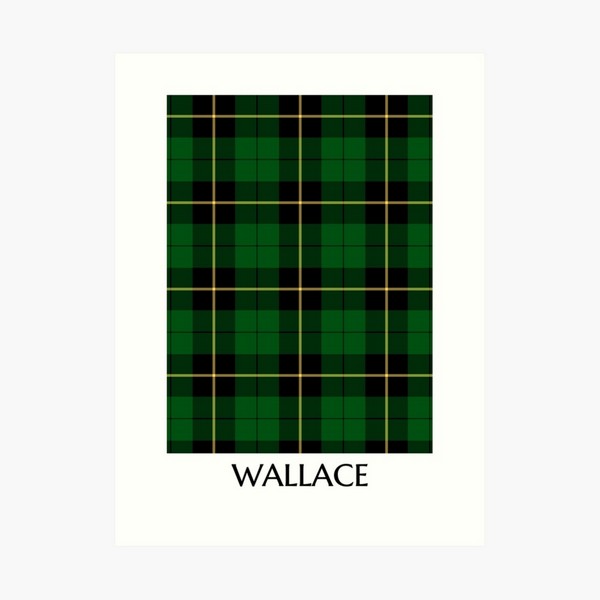 Wallace Hunting tartan art print