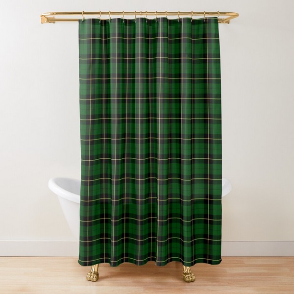 Clan Wallace Hunting Tartan Shower Curtain
