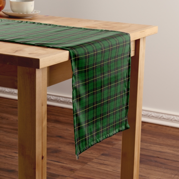 Wallace Hunting tartan table runner