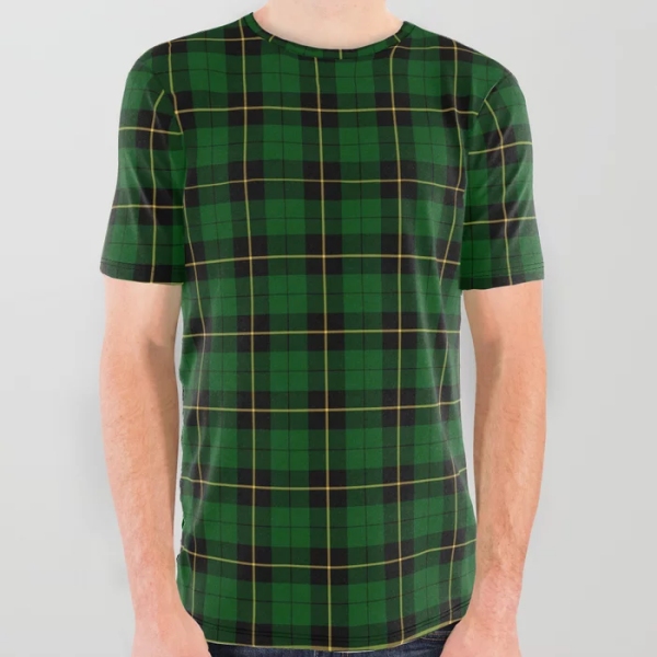 Wallace Hunting tartan all over print tee shirt