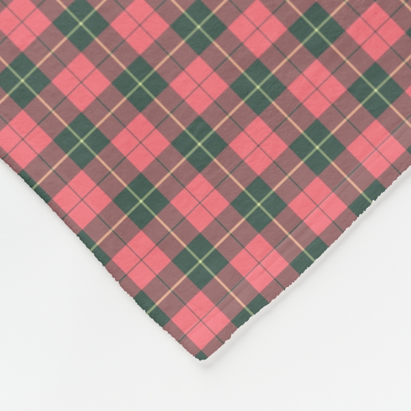 Wallace Weathered tartan fleece blanket