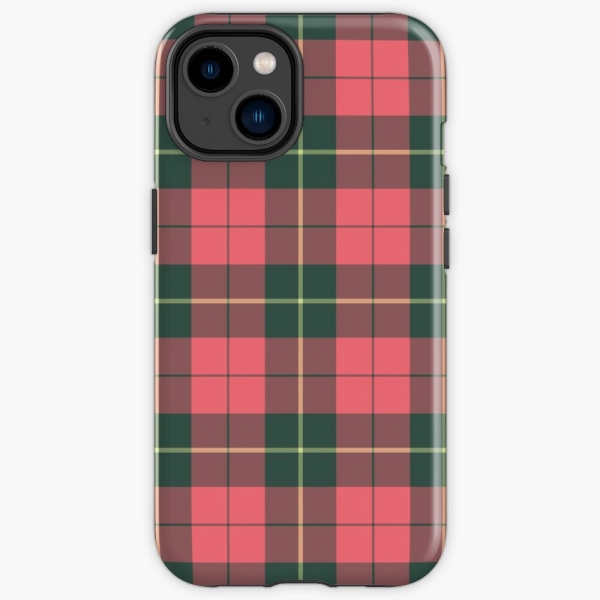 Clan Wallace Weathered Tartan iPhone Case