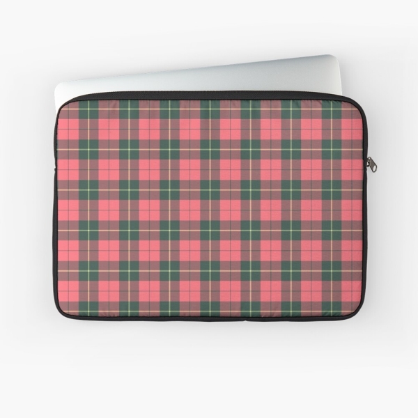 Wallace Weathered tartan laptop sleeve