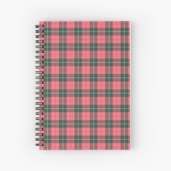 Wallace Weathered tartan spiral notebook