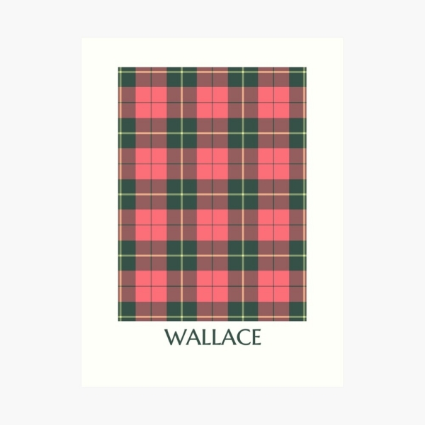 Wallace Weathered tartan art print