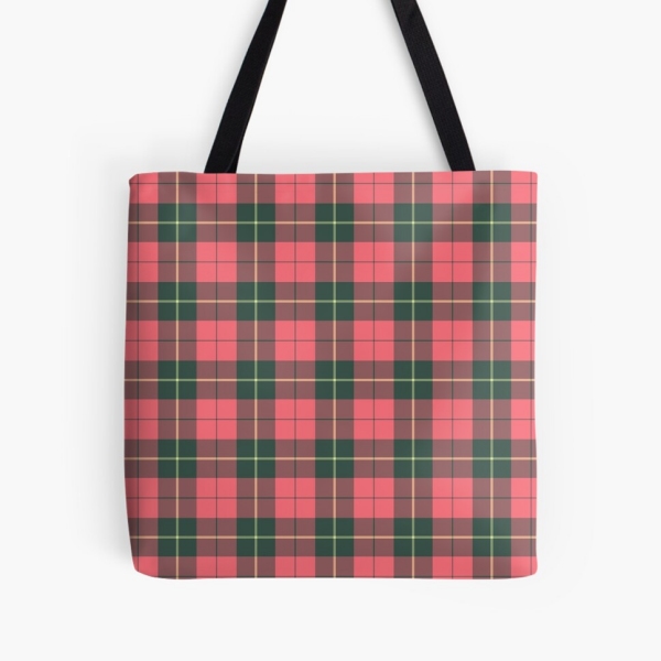 Wallace Weathered tartan tote bag