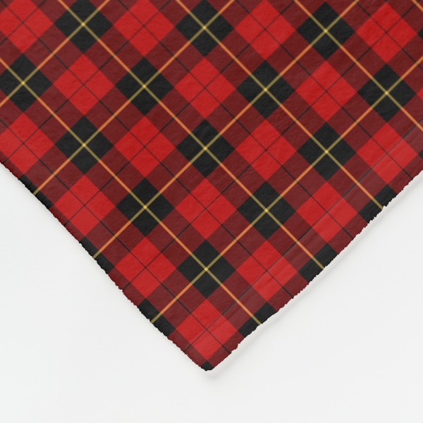 Wallace tartan fleece blanket