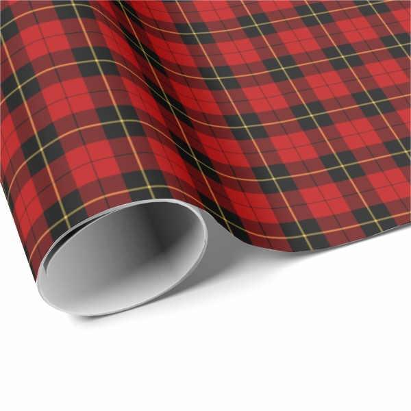 Wallace tartan wrapping paper