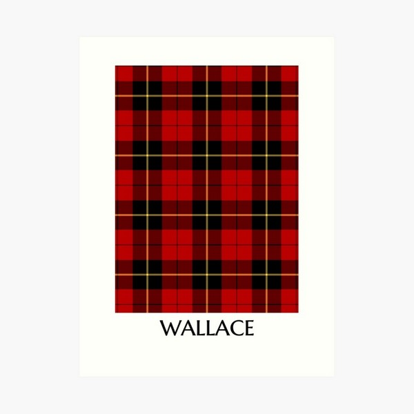 Wallace tartan art print