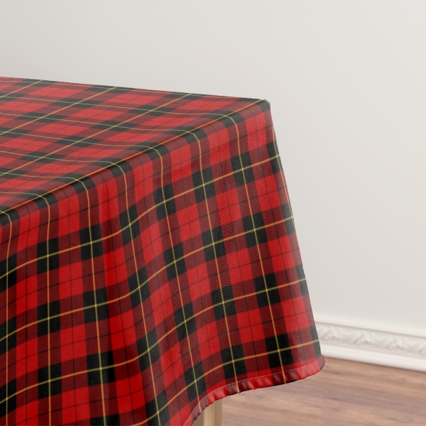 Wallace tartan tablecloth