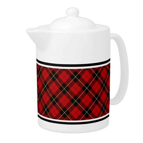 Wallace tartan teapot