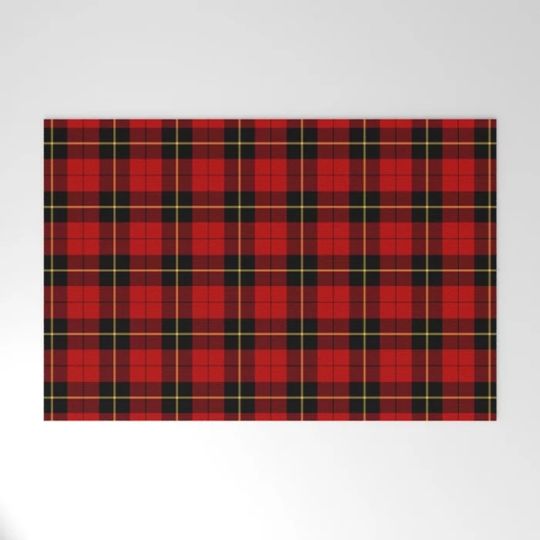 Wallace tartan welcome mat