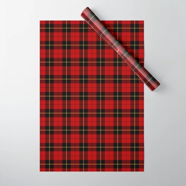 Wallace tartan wrapping paper