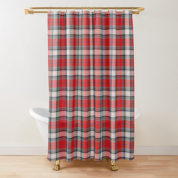 Clan Warden tartan shower curtain