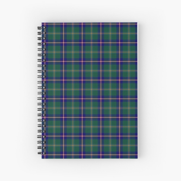 Washington tartan spiral notebook