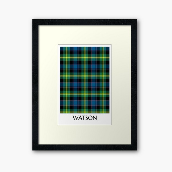 Clan Watson Tartan Framed Print