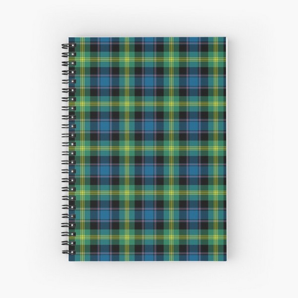 Watson tartan spiral notebook