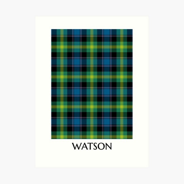 Watson tartan art print