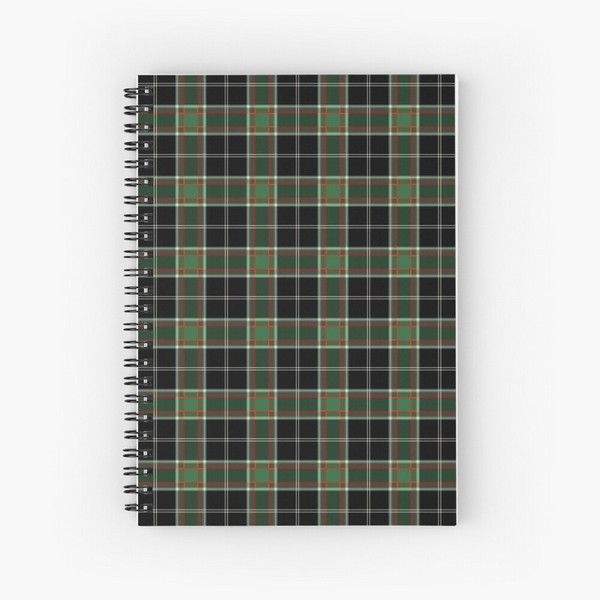Clan Webster tartan spiral notebook